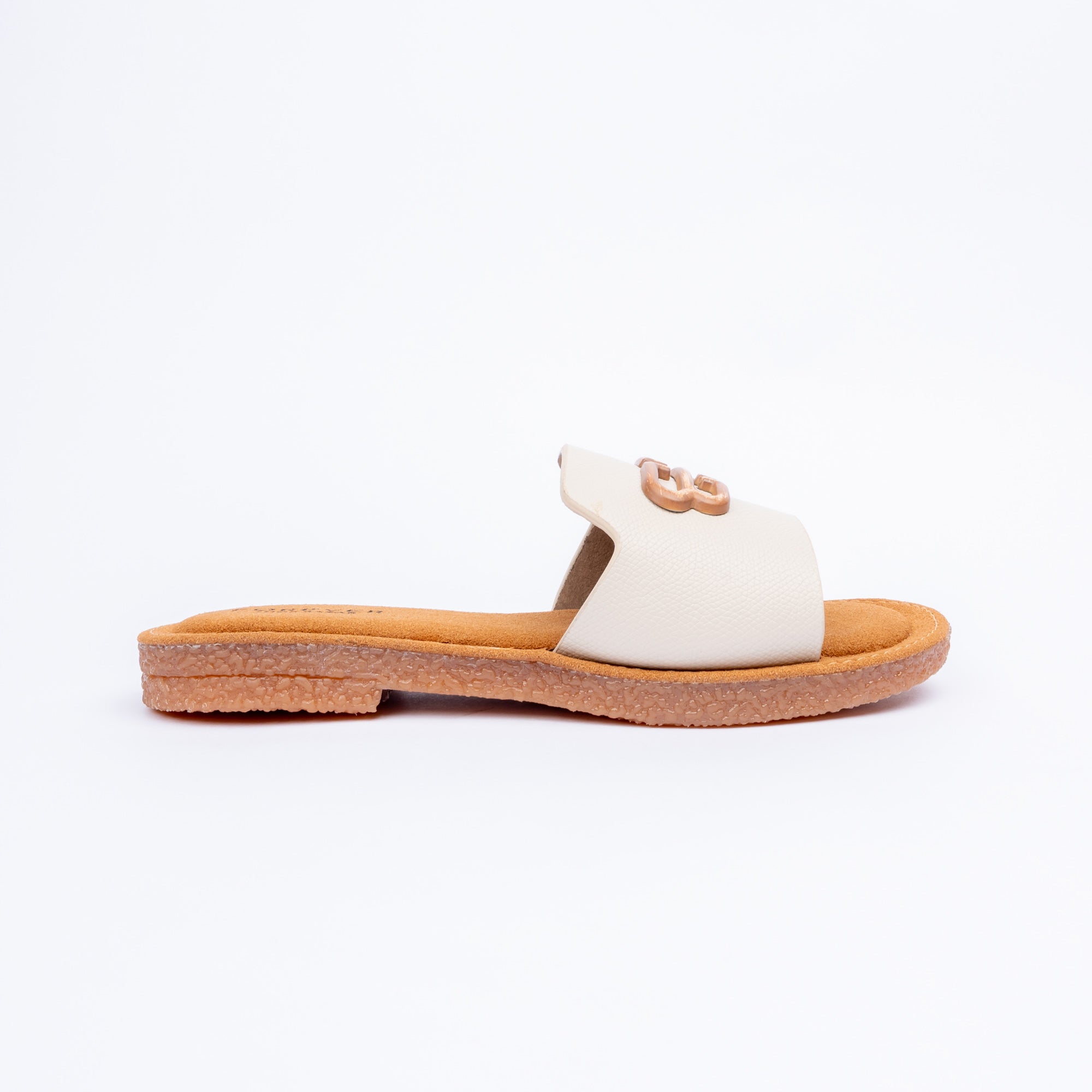 Cream ballet flats for women – Forever Shoe Bazar