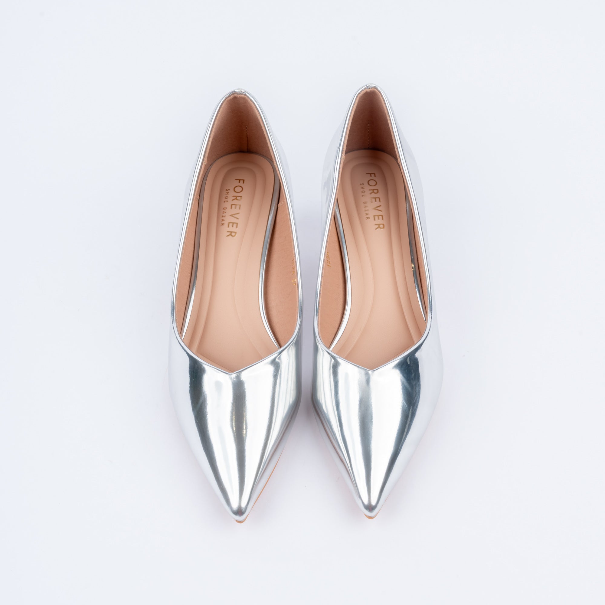 Silver pumps for women – Forever Shoe Bazar
