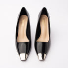 Black metal toe cap stilettos for women – Forever Shoe Bazar