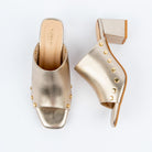The Scallop Clog - Gold — view 5