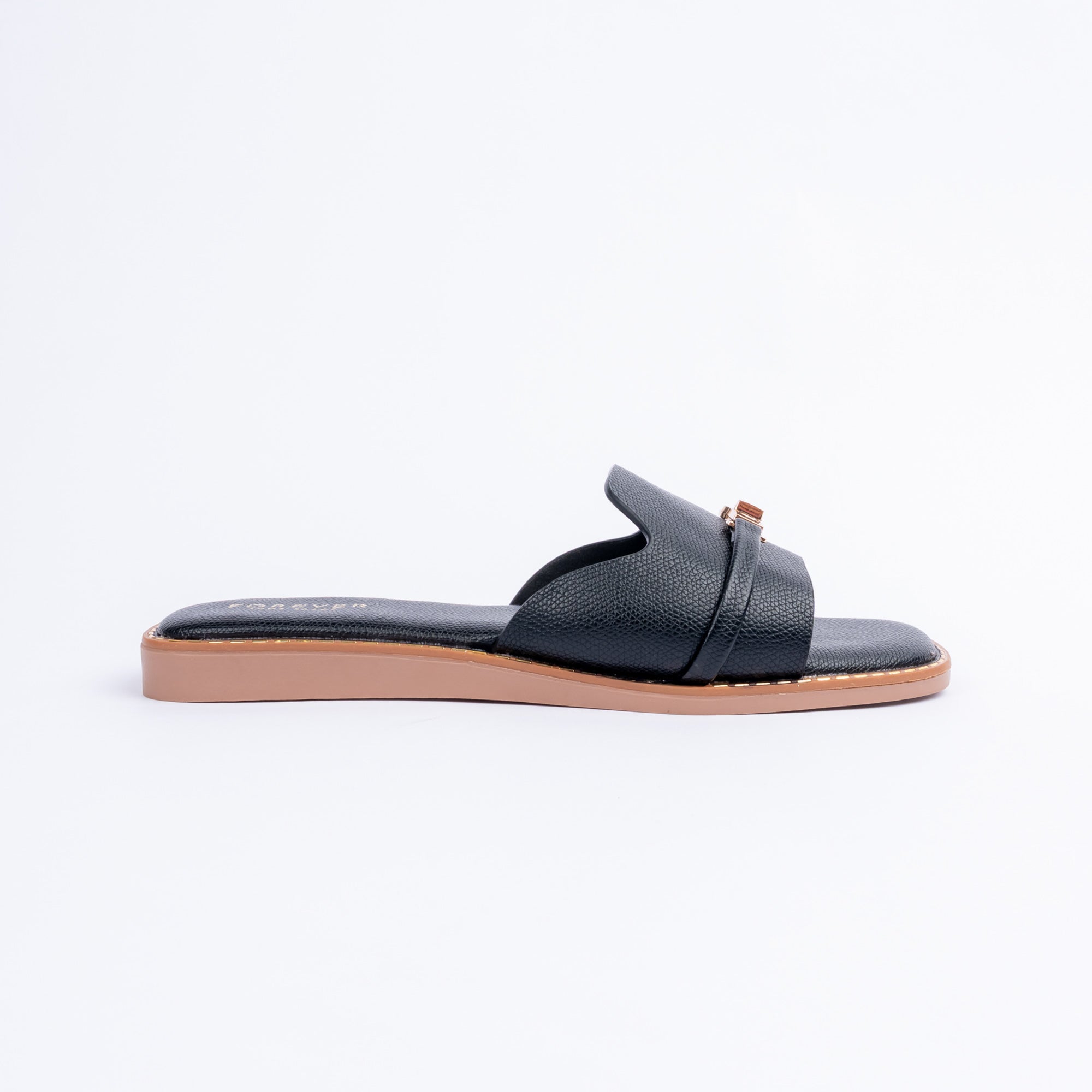 Black textured ballet flats for women – Forever Shoe Bazar