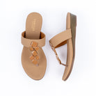 The Stud Muffin - Beige Flats — view 5