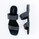 Black dual strap ballet flats for women – Forever Shoe Bazar