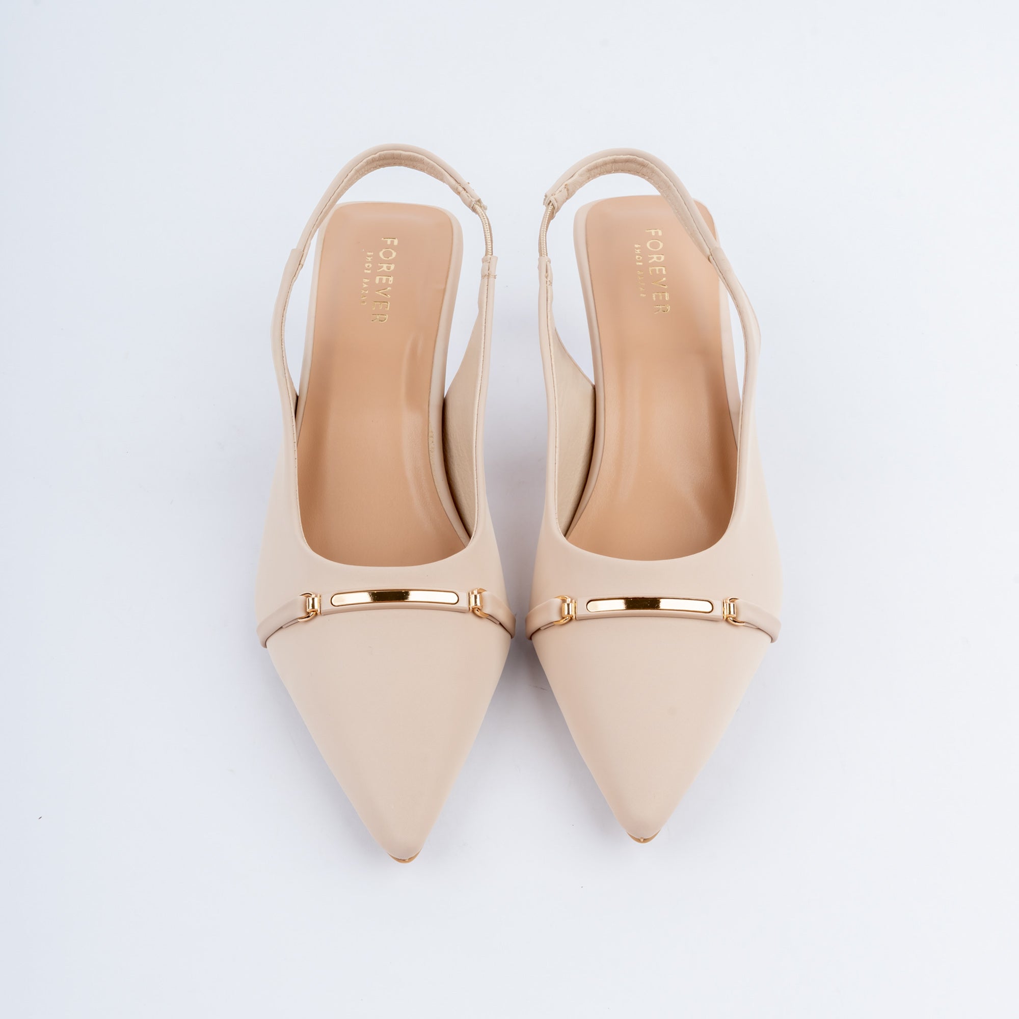 Cream pumps for women – Forever Shoe Bazar