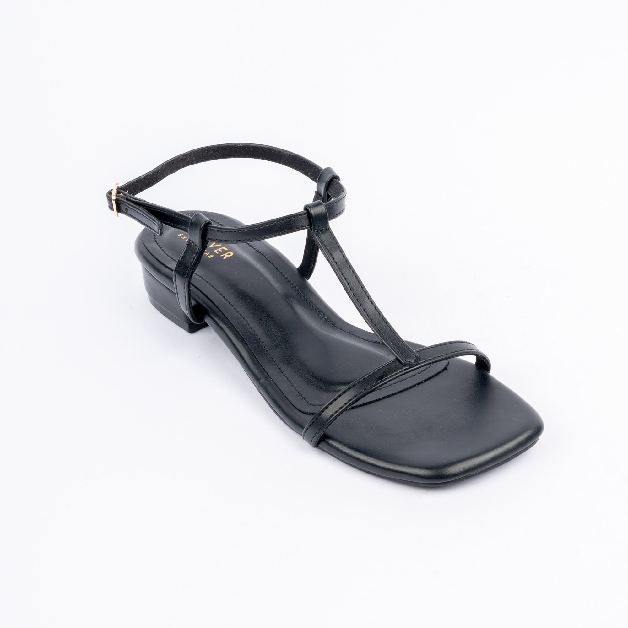 Black block heel sandals for women – Forever Shoe Bazar