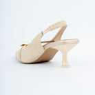The Woven Buckle - Beige — view 5