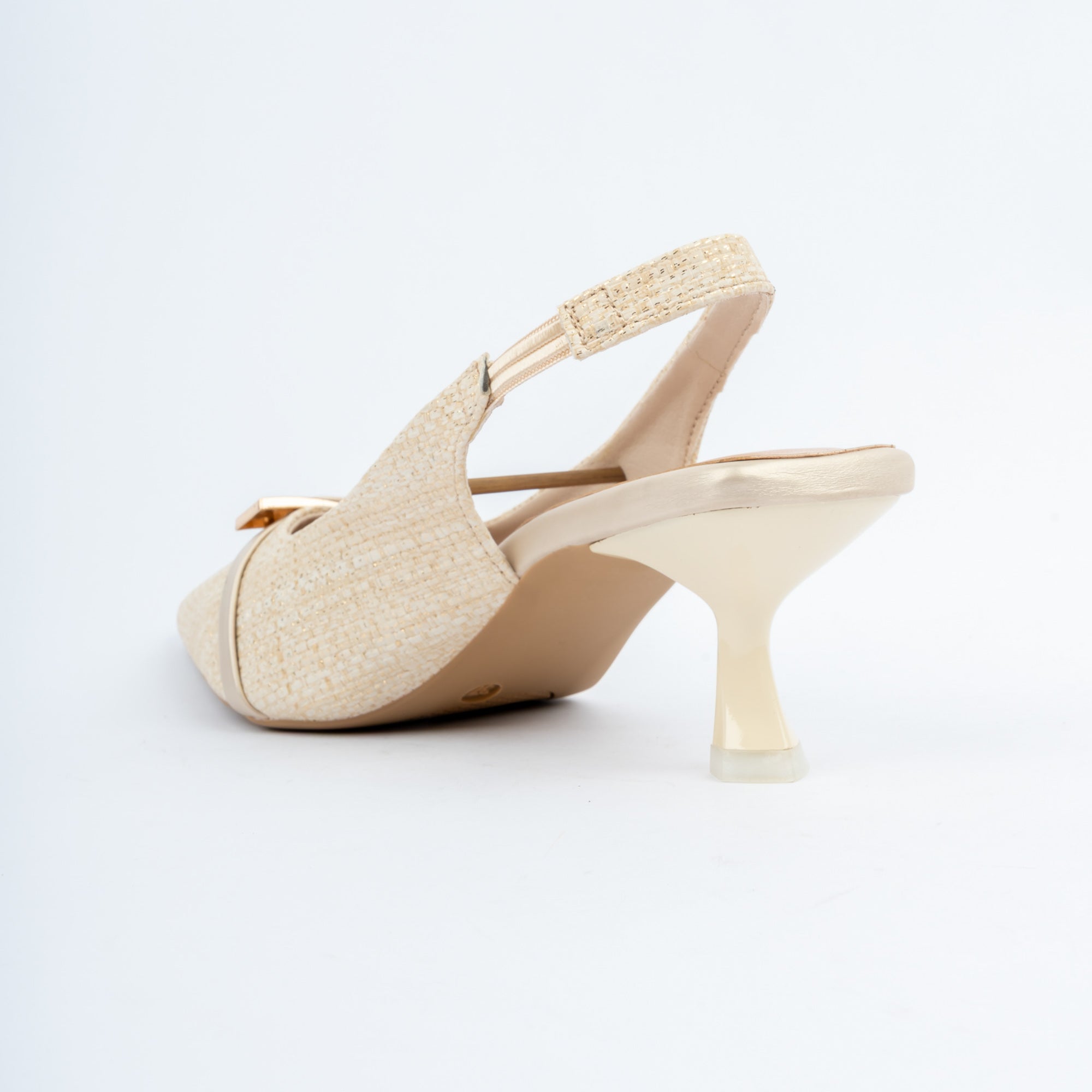 The Woven Buckle - Beige — view 5