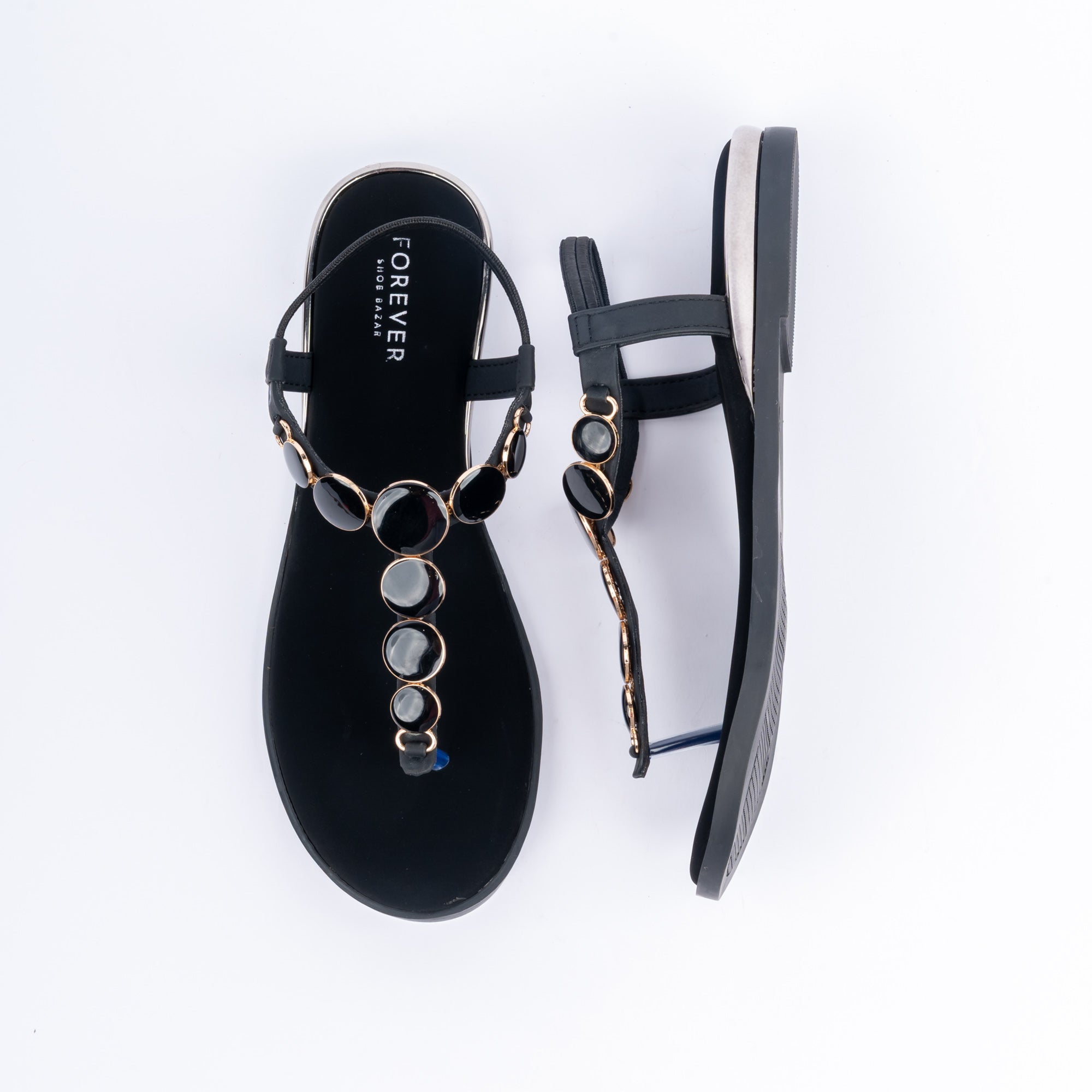 The Pebble T-Strap - Black — view 5