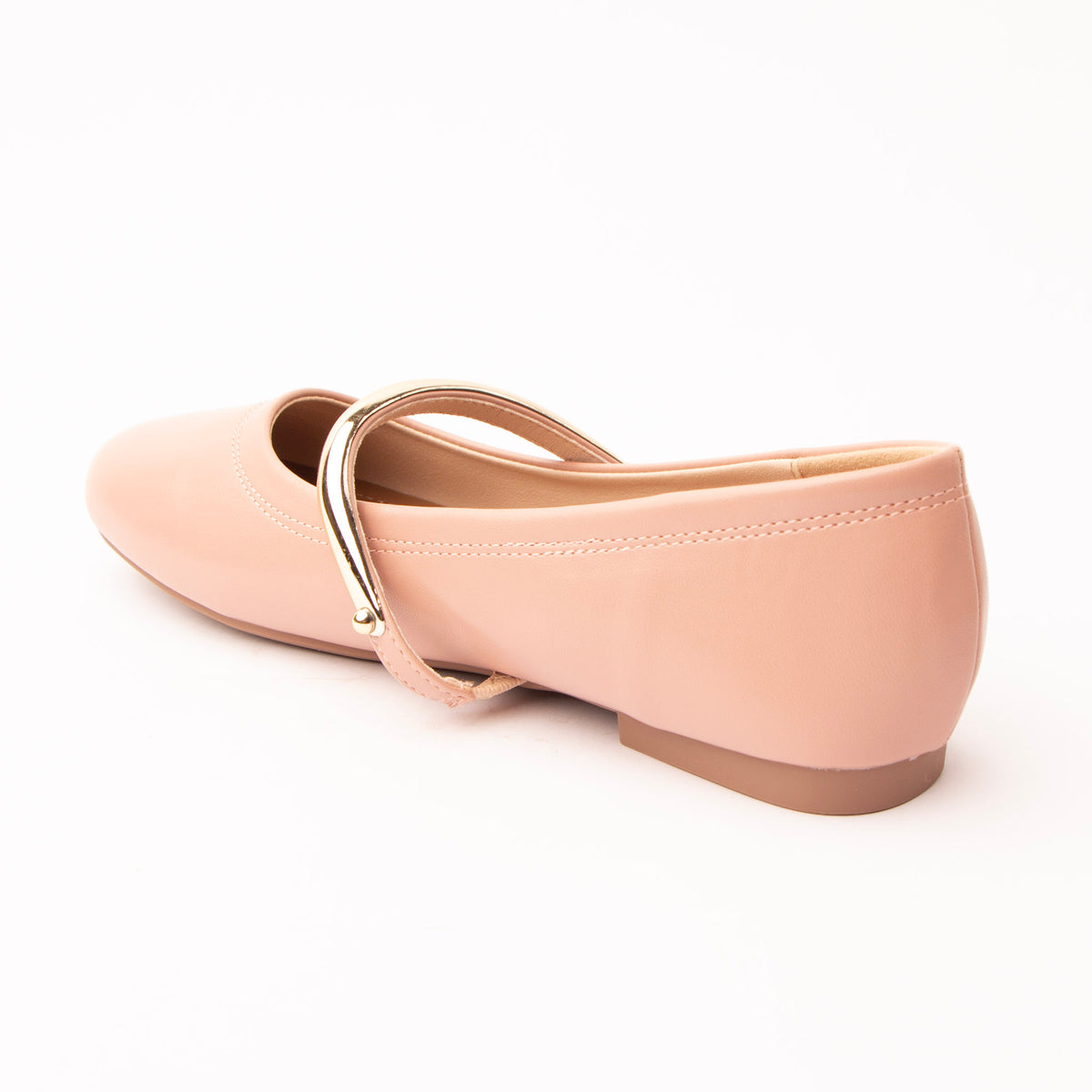 Pink flats for women, back view