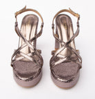 Grey block heel sandals for women – Forever Shoe Bazar