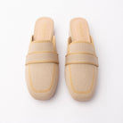 Beige knit loafer mules for women – Forever Shoe Bazar