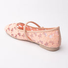 Pink flats for women, back view