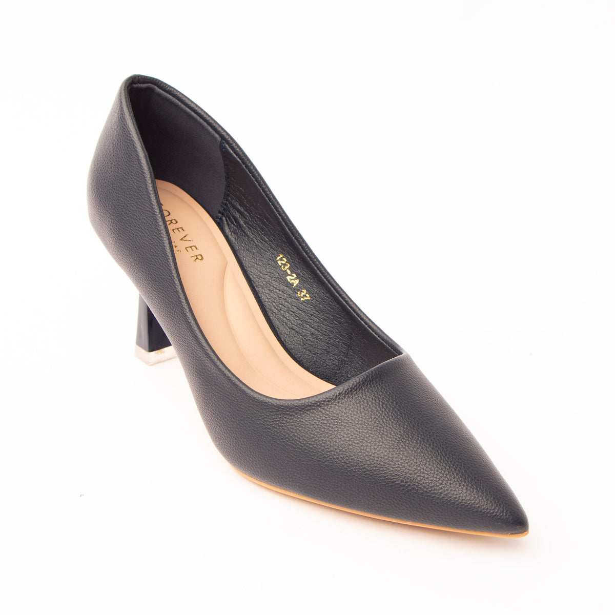The Sculpted - Navy Blue Casual Heel - Forever Shoe Bazar