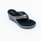 Black platform heel sandals for women – Forever Shoe Bazar