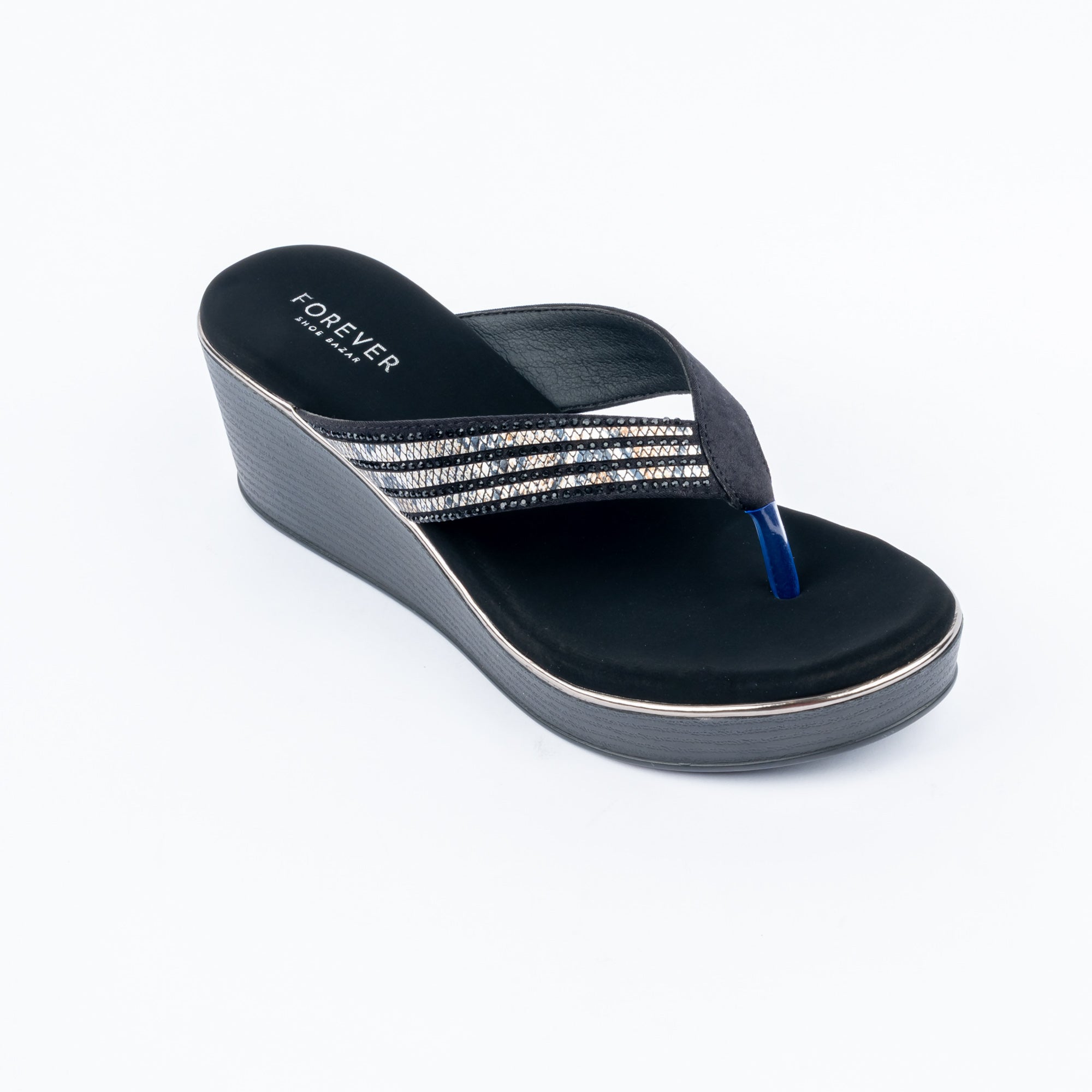Black platform heel sandals for women – Forever Shoe Bazar