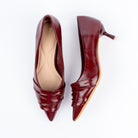 The Pleat Point - Maroon — view 6
