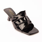 Black patent mules for women - Forever Shoe Bazar