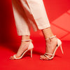Baddies Make History - Beige Stiletto Heels