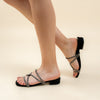 Do You Fancy? - Rhinestone Black Flats