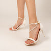 Drunken Desire - White Casual Heels