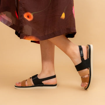 Back To The Stone Age - Black Casual Sandal
