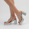 Catch You Never - Silver Partywear Sandal