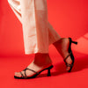 Lights On You - Black Partywear Heels