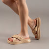 Bee-lieve In Yourself - Beige Cross Slides