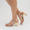 Damsel Gives Distress - Gold Party Heels