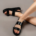 Girl Next Door - Black Casual Sandal - view 2