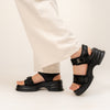 Ferociously Fashionable - Black Casual Sandal