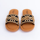 Black crochet ballet flats styled for everyday casual wear