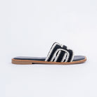 Black whipstitch ballet flats for women – Forever Shoe Bazar