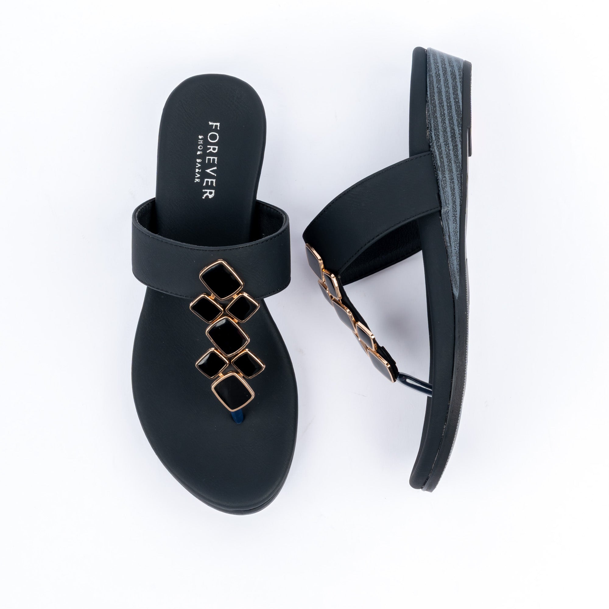 Black studded ballet flats for women – Forever Shoe Bazar