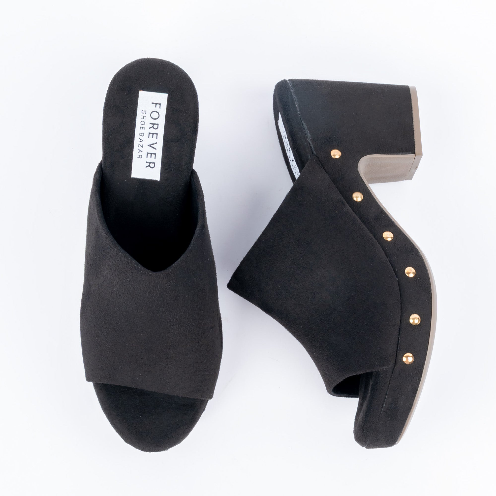The Studded Clog - Black — view 5