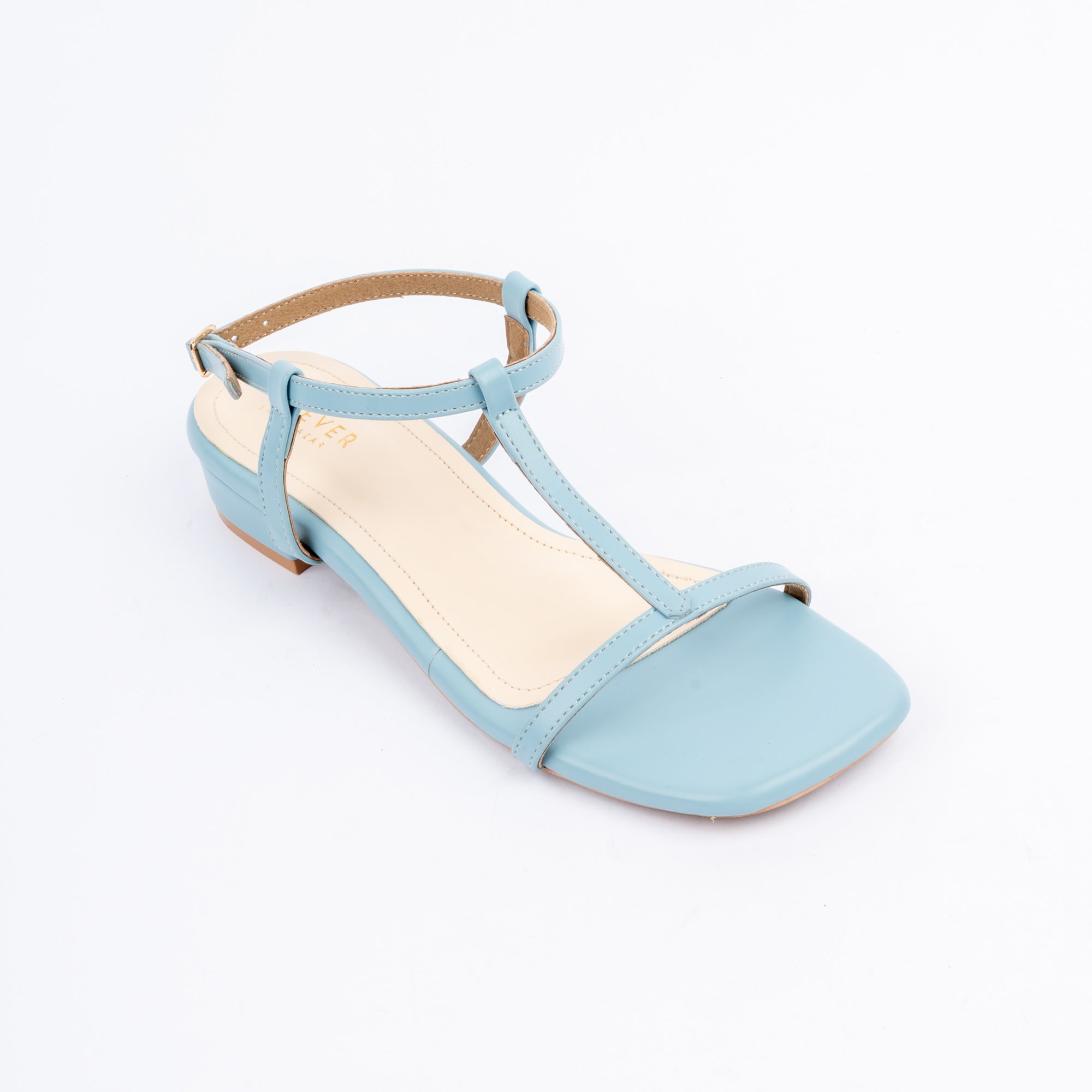 Blue block heel sandals for women – Forever Shoe Bazar