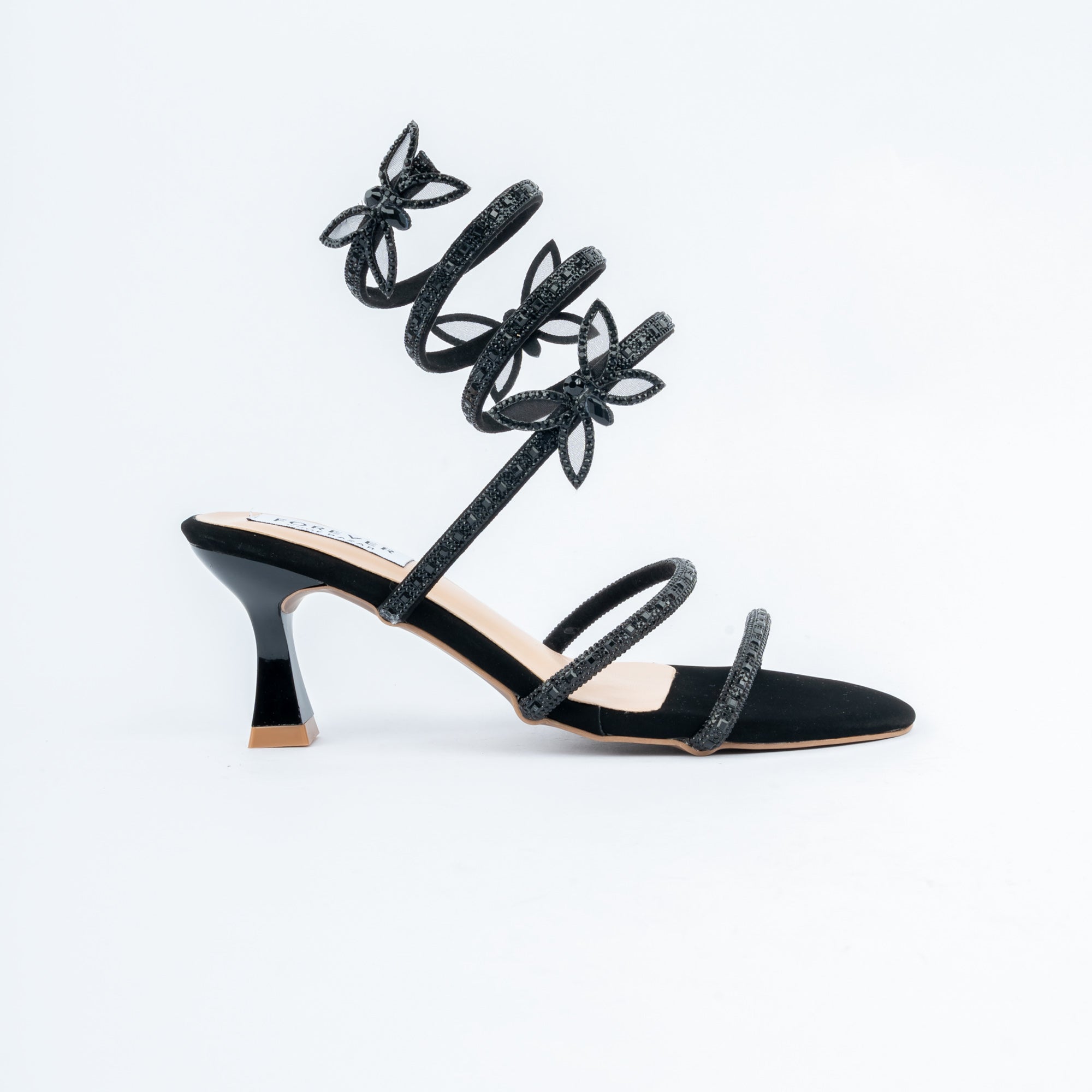 Black block heel sandals for women – Forever Shoe Bazar