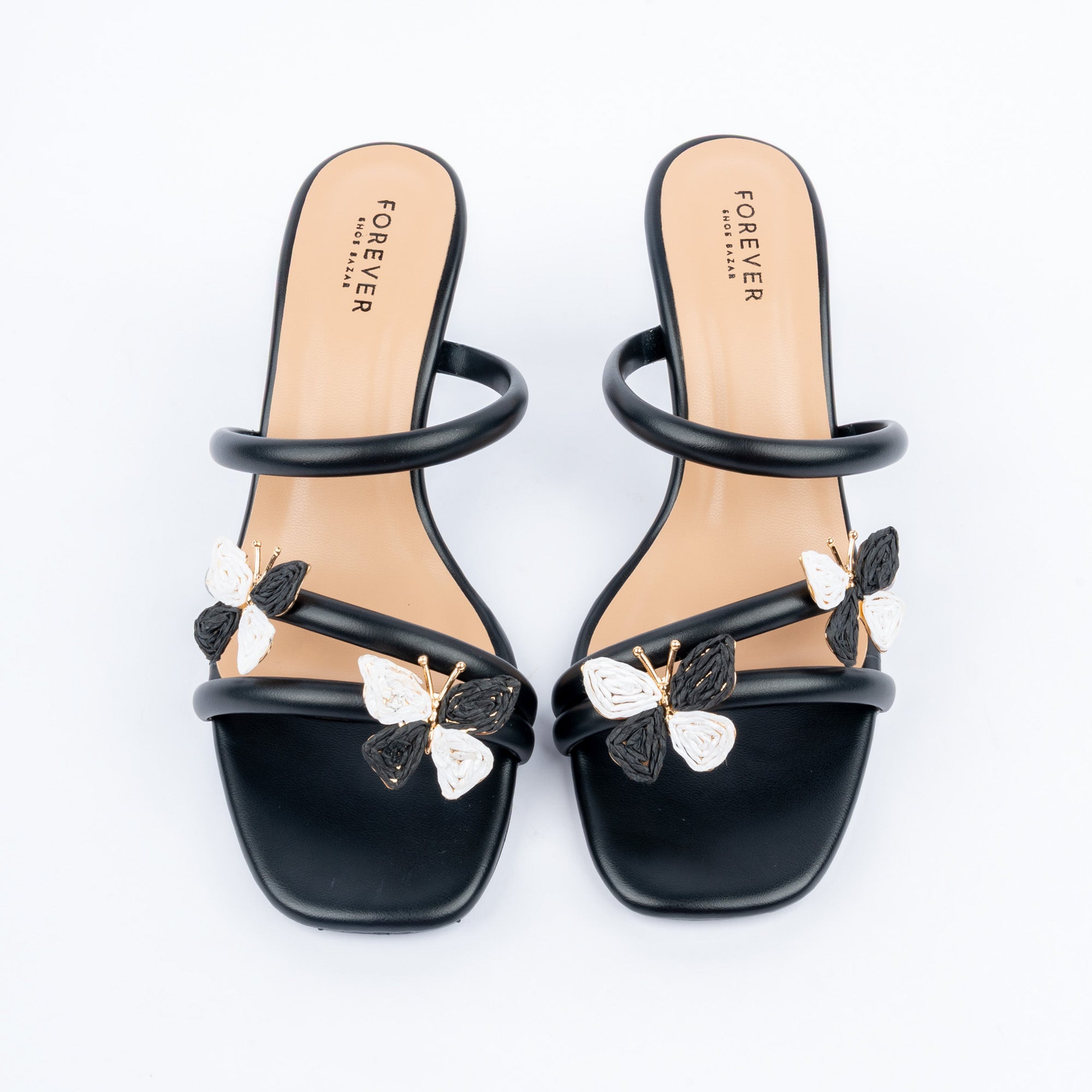 Black slim heel mules for women – Forever Shoe Bazar