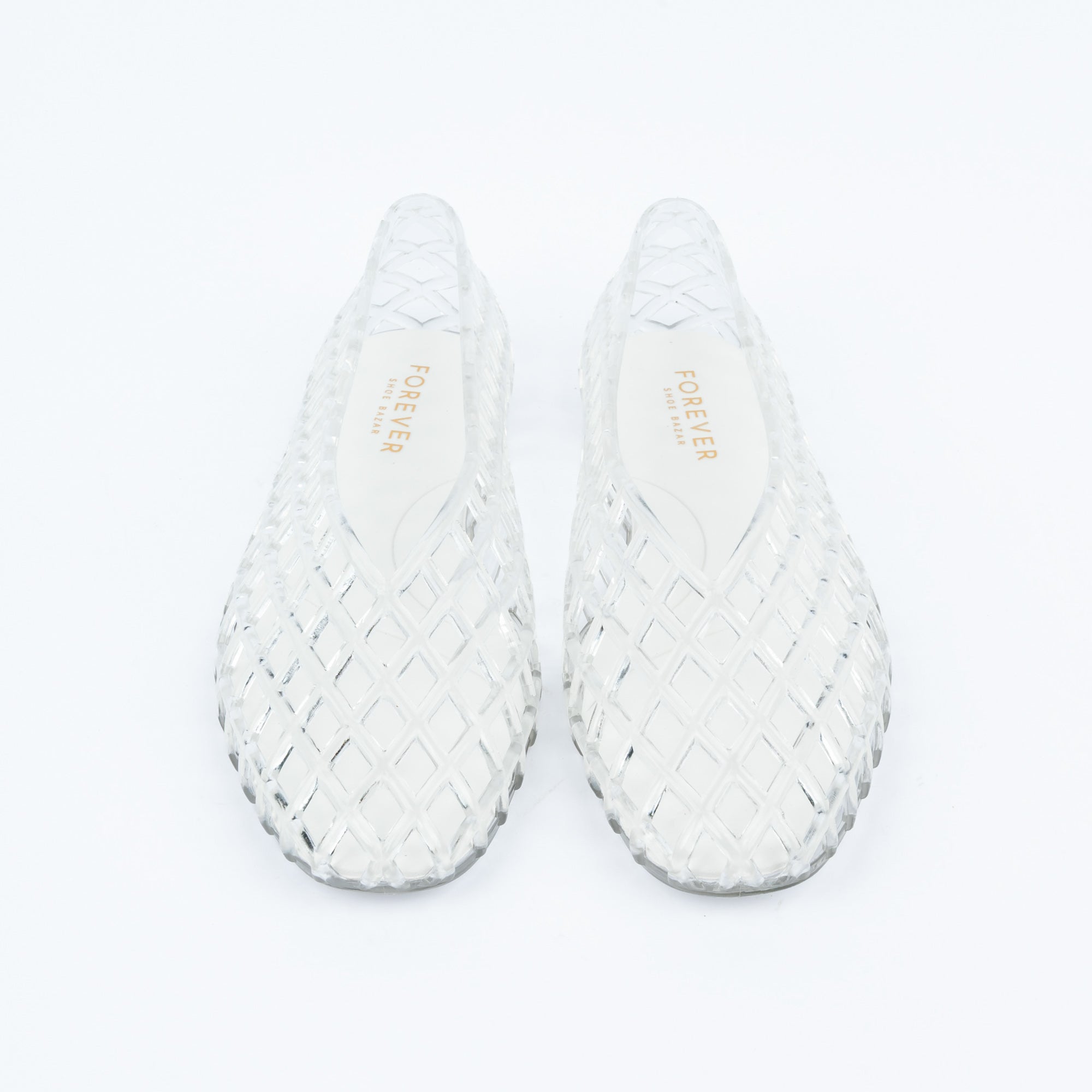 Transparent jelly flats for women – Forever Shoe Bazar