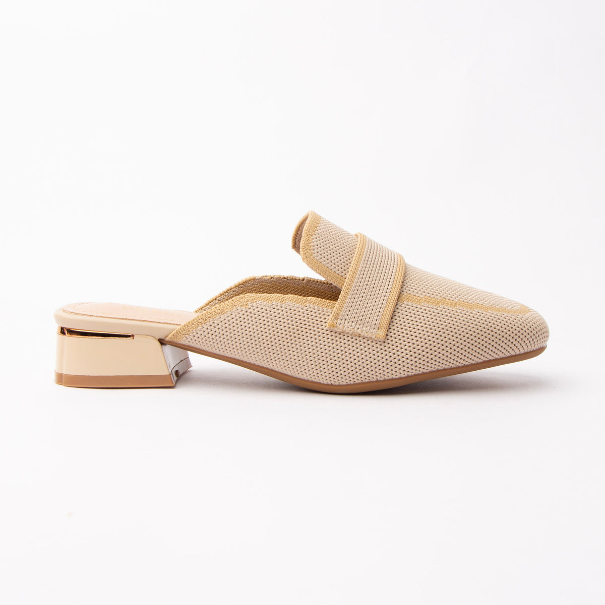 The Knit Mule - Beige — view 5