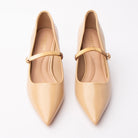 Beige mary jane pumps for women – Forever Shoe Bazar