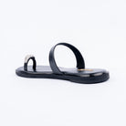 Black embellished ballet flats styled for everyday casual wear