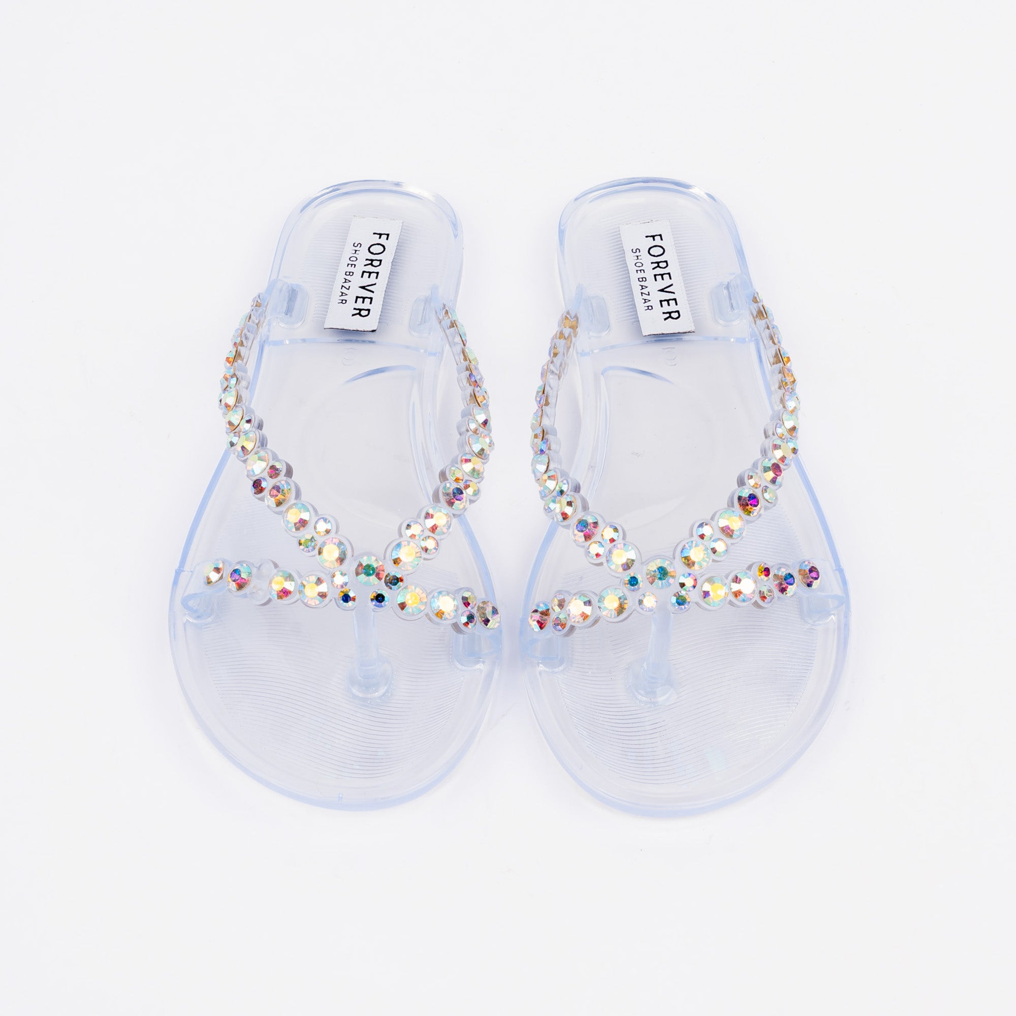 Transparent flat sandals for women – Forever Shoe Bazar