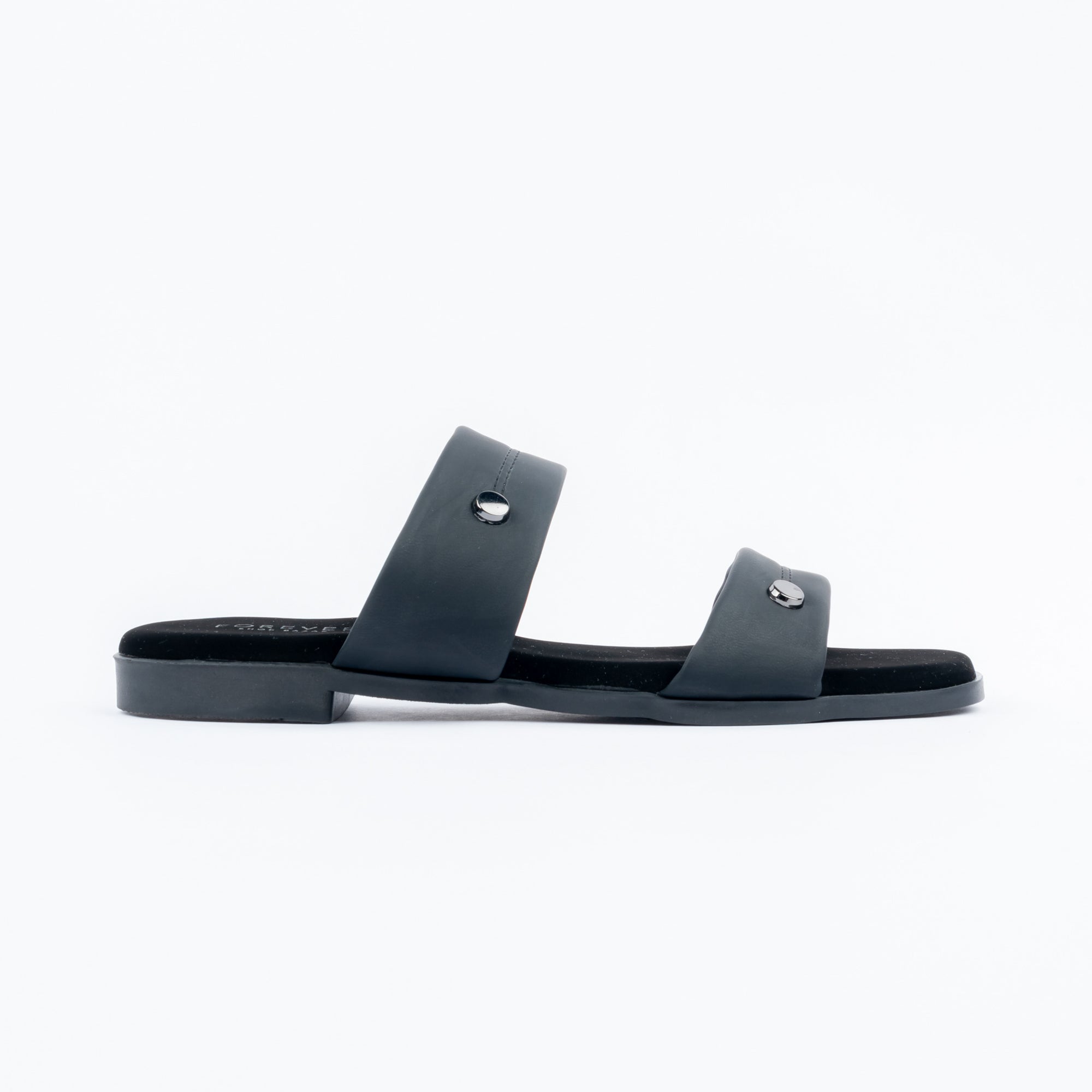 Black dual strap ballet flats styled for everyday casual wear