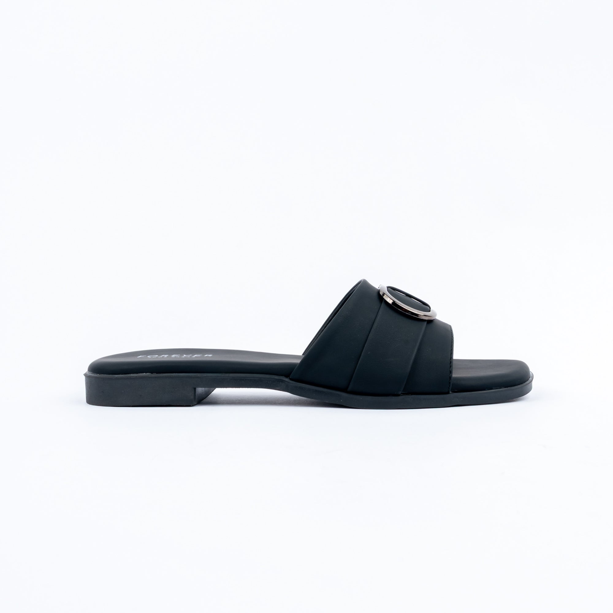 Black buckle ballet flats for women – Forever Shoe Bazar