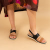 Back To The Stone Age - Black Casual Sandal