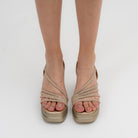 Catch You Never - Gold Partywear Sandal - view 8