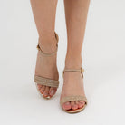 Damsel Gives Distress - Gold Party Heels - view 2