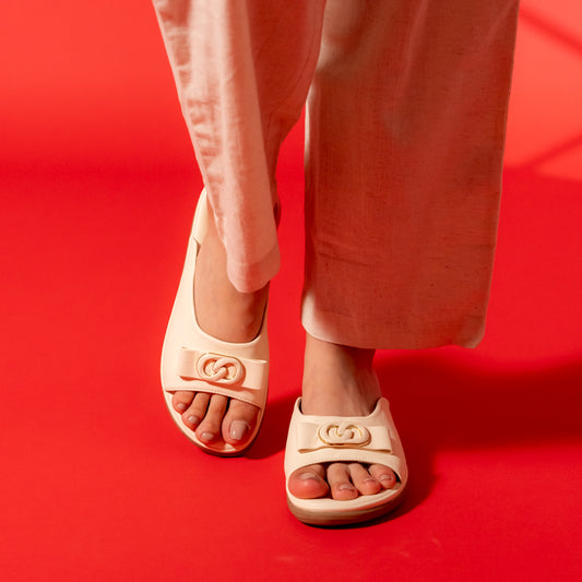 As Aesthetic As It Gets - Cream Casual Flats