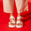 Ferociously Fashionable - White Casual Sandal